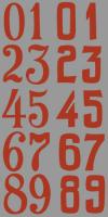 Soviet hand-painted numbers